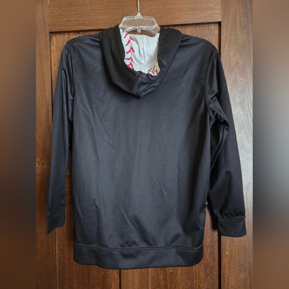 Boombah Youth Black Graphic Baseball Hoodie - Picture 3 of 5